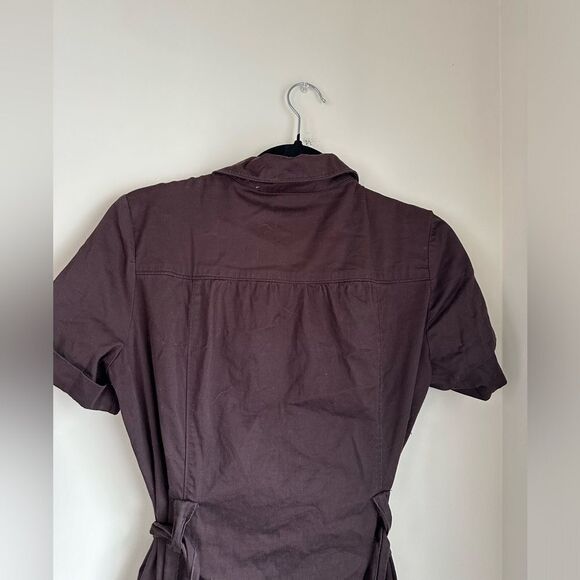 Brown vintage style east fifth button down dress - Picture 10 of 12